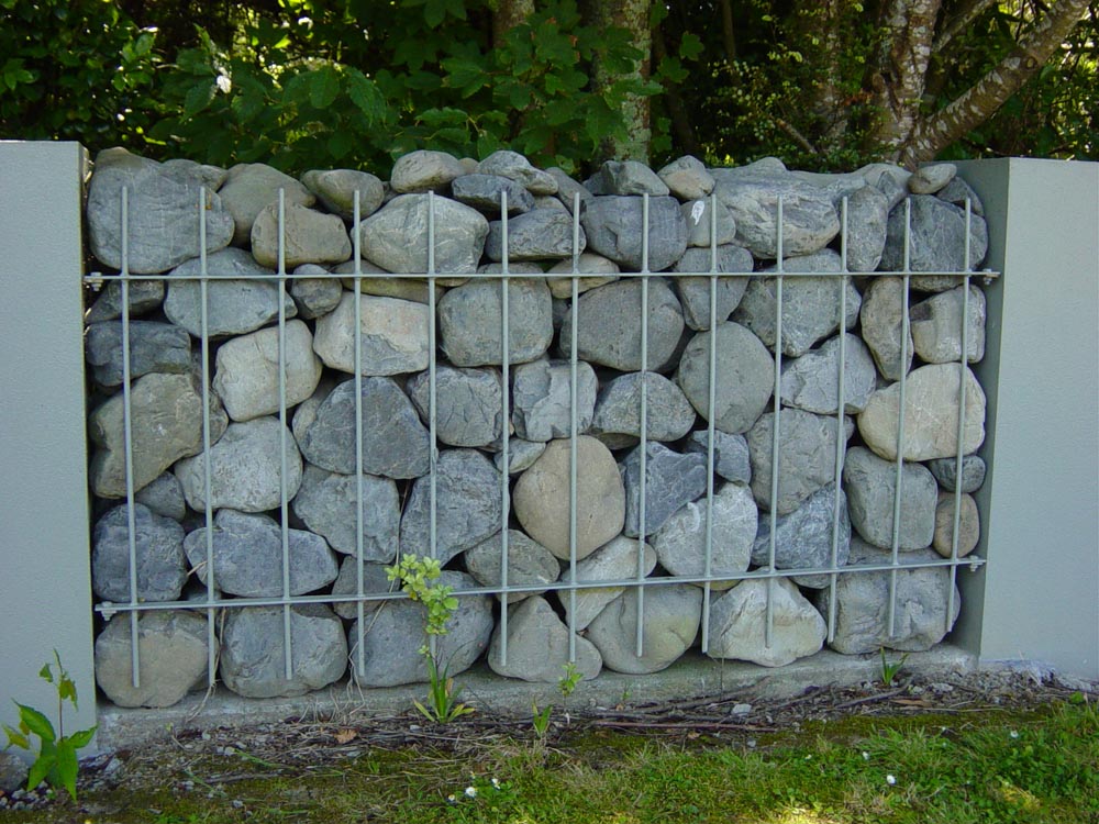 Gabion Rock Baskets & Secure Rock Wall Fences, Rock Basket ...